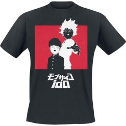 Mob Psycho 100 Logo T-Shirt czarny. Czarne koszulki męskie Mob Psycho 100, xxl, z nadrukiem, z dekoltem w łódkę. Za 42,90 zł.
