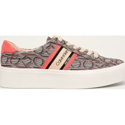 Calvin Klein - Buty. Niebieskie buty sportowe damskie Calvin Klein, bez wzorów, z gumy, sportowe. W wyprzedaży za 399,90 zł.