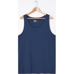 Koszulka basic z bawełny organicznej - Granatowy. Niebieskie koszulki męskie House, s, bez wzorów, z bawełny, bez kołnierzyka, bez rękawów. Za 39,99 zł.