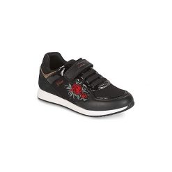 Buty Dziecko Geox J JENSEA GIRL. Czarne trampki dziewczęce Geox, bez wzorów, bez zapięcia. Za 195,30 zł.