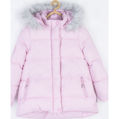 Kurtka. Czerwone kurtki dziewczęce przeciwdeszczowe Winter Time, z bawełny, długie. Za 219,90 zł.