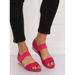 Sandałki espadryle różowe SIRIN. Różowe espadryle damskie FunKee.pl, w paski, z tkaniny, bez obcasa, na płaskiej podeszwie. Za 69,99 zł.