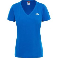 Koszulka damska The North Face S/S Simple Dome T0A3H6WXN - niebieski. Niebieskie koszulki damskie The North Face, s, bez wzorów, bez kołnierzyka, bez rękawów. Za 54,99 zł.