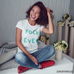 Foch ever dopasowana koszulka tshirt damski. Zielone t-shirty damskie marki Pakamera, s, z napisami. Za 85,00 zł.
