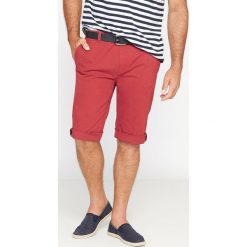 Bermudy męskie: Bermudy slim w stylu chinosów wykonane z materiału ze stretchem