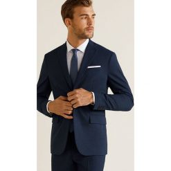 Mango Man - Marynarka Brasilia. Niebieskie garnitury męskie marki Mango Man, z elastanu, eleganckie. W wyprzedaży za 174,90 zł.