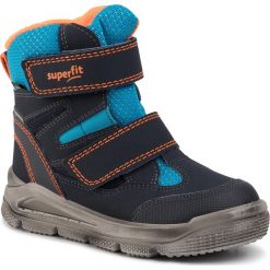 Śniegowce SUPERFIT - GORE-TEX 5-09078-80 M Blau/Blau. Niebieskie śniegowce chłopięce Superfit, bez zapięcia, gore-tex. W wyprzedaży za 249,00 zł.