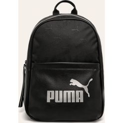 Puma - Plecak. Czarne plecaki damskie Puma, z nadrukiem, z poliesteru. Za 149,90 zł.
