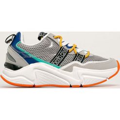 Roberto Cavalli Sport - Buty. Szare buty sportowe damskie Roberto Cavalli Sport, ze skóry. W wyprzedaży za 679,90 zł.