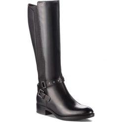 Kozaki GEOX - D Felicity Np Abx C D84BLC 043BC C9999 Black. Czarne buty zimowe damskie Geox, ze skóry ekologicznej, na obcasie. W wyprzedaży za 629,00 zł.