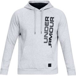 Under Armour Rival Fleece Script Hoody 1322028-036. Szare bluzy męskie Under Armour, m, bez wzorów, z bawełny, bez kołnierzyka, bez rękawów, bez kaptura. W wyprzedaży za 179,99 zł.