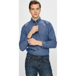 Tom Tailor Denim - Koszula. Niebieskie koszule męskie marki TOM TAILOR DENIM, m, z bawełny, button down, z długim rękawem. W wyprzedaży za 89,90 zł.