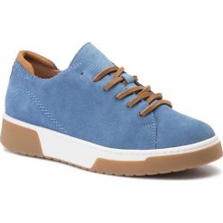 Sneakersy GEOX - D Kapha A D92DAA 00022 C4005 Avio. Niebieskie półbuty damskie Geox, z zamszu. W wyprzedaży za 249,00 zł.