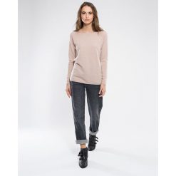 Kaszmirowy sweter w kolorze beżowym. Brązowe bez kategorii Perfect Cashmere, s, z kaszmiru, z okrągłym kołnierzem. W wyprzedaży za 279,95 zł.