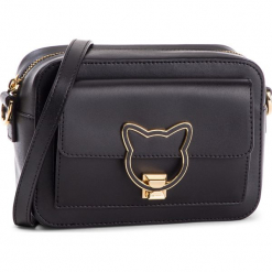 Torebka KARL LAGERFELD - K/Katlock Camera 86KW3106 Black 999. Czarne listonoszki damskie KARL LAGERFELD, ze skóry. Za 1129,00 zł.