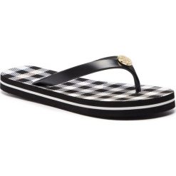Japonki LAUREN RALPH LAUREN - Elissa II 802739443001 Blk/Wht. Czarne klapki damskie Lauren Ralph Lauren, bez wzorów, z tworzywa sztucznego, bez obcasa. W wyprzedaży za 159,00 zł.
