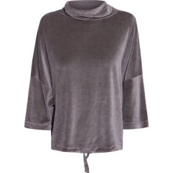Bluza DEHA HARMONIC. Brązowe bluzy damskie Deha, bez wzorów, z satyny, z krótkim rękawem, krótkie, bez kaptura. W wyprzedaży za 138,00 zł.
