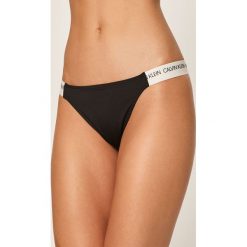 Calvin Klein Jeans - Figi kąpielowe. Różowe stroje kąpielowe damskie Calvin Klein Jeans, m, bez wzorów, z elastanu. Za 179,90 zł.