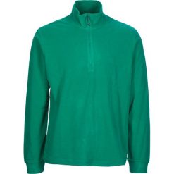 Bluza polarowa w kolorze zielonym. Zielone bluzy męskie m, z materiału, krótkie. W wyprzedaży za 49,95 zł.
