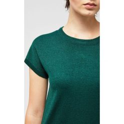 Sweter z metaliczną nitką. Swetry damskie Moodo, s, bez wzorów, bez rękawów, bez kaptura. Za 39,99 zł.