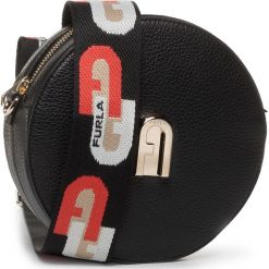 Torebka FURLA - Sleek 1057273 B BAHM W64 Nero/Nero Toni. Czarne listonoszki damskie Furla, bez wzorów, ze skóry, na ramię, bez dodatków. Za 1129,00 zł.