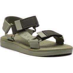 Sandały MELISSA - Papete + Rider Ad 32537 Green 53432. Zielone klapki damskie marki Melissa, bez wzorów, z tworzywa sztucznego, bez obcasa. Za 379,00 zł.