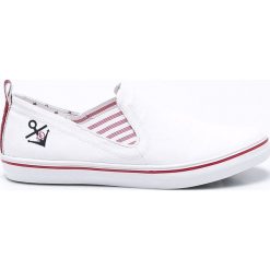 S. Oliver - Tenisówki. Białe trampki damskie slip on marki S.Oliver, z gumy. W wyprzedaży za 139,90 zł.
