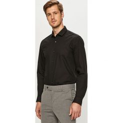 Hugo - Koszula. Białe koszule męskie HUGO, bez wzorów, z bawełny, eleganckie, z włoskim kołnierzykiem, z długim rękawem. Za 299,90 zł.