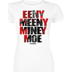 The Walking Dead Eeny Meeny Miney Moe Koszulka damska biały. Białe bluzki damskie The Walking Dead, xxl, z nadrukiem, z okrągłym kołnierzem. Za 42,90 zł.
