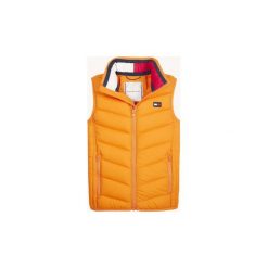 Kurtki pikowane Dziecko Tommy Hilfiger KS0KS00076 LIGHT DOWN VEST. Pomarańczowe kurtki chłopięce TOMMY HILFIGER, bez wzorów, bez kaptura. Za 439,55 zł.