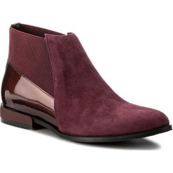 Botki BALDACCINI - 944000-I Bordo/Zamsz/Lakier/J 5329. Czerwone botki damskie na obcasie Baldaccini, z lakierowanej skóry. W wyprzedaży za 239,00 zł.