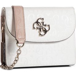 Torebka GUESS - Chic Shine (SG) Mini HWSG77 46780 WML. Białe torebki klasyczne damskie Guess, z aplikacjami, ze skóry ekologicznej, wizytowe, bez dodatków. Za 499,00 zł.