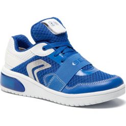 Sneakersy GEOX - J Xled B. B J927QB 01454 C0432 S Royal/White. Niebieskie trampki chłopięce Geox, bez wzorów, ze skóry ekologicznej, na sznurówki. W wyprzedaży za 239,00 zł.