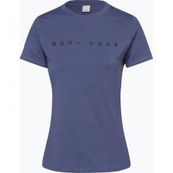 BOSS Casual - T-shirt damski – Tedecent, niebieski. Niebieskie t-shirty damskie BOSS Casual, xs, z napisami, casualowe, bez kołnierzyka. Za 219,95 zł.