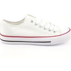 Trampki białe Atletico CNSD-1 white. Białe trampki i tenisówki damskie Atletico, bez wzorów, z materiału, bez zapięcia. W wyprzedaży za 59,00 zł.