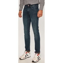 Tommy Hilfiger - Jeansy Denton. Niebieskie jeansy męskie TOMMY HILFIGER, s, bez wzorów. W wyprzedaży za 349,90 zł.