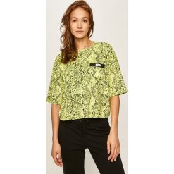 Dkny - T-shirt. Bluzki damskie DKNY, s, bez wzorów, z elastanu, casualowe, z okrągłym kołnierzem, z krótkim rękawem. Za 199,90 zł.