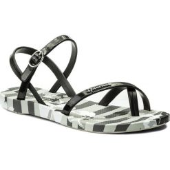 Sandały IPANEMA - Fashion Sand. V Fem 82291 Grey/Black 21869. Czarne klapki damskie marki Ipanema, bez wzorów, z tworzywa sztucznego, bez obcasa. Za 89,99 zł.