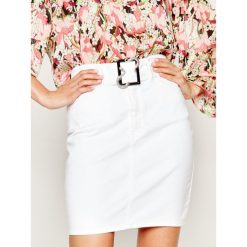 Spódnica jeansowa Just Cavalli S02MA0303. Białe spódniczki damskie Just Cavalli, s, bez wzorów, z elastanu. W wyprzedaży za 709,00 zł.