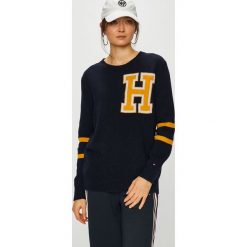 Tommy Hilfiger - Sweter. Szare bez kategorii TOMMY HILFIGER, s, z wełny, z okrągłym kołnierzem. Za 539,90 zł.