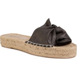 Espadryle BIG STAR - FF274733 Black. Czarne espadryle damskie BIG STAR, bez wzorów, ze skóry ekologicznej, bez obcasa. Za 119,00 zł.