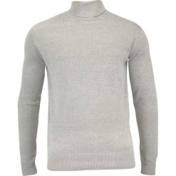 Szary Elegancki Golf Męski -Brave Soul- Klasyczny, Jasny Szary SWBRSAW19HUMEcementgrey. Szare swetry męskie Brave Soul, m, bez wzorów, eleganckie, z golfem, bez kaptura. Za 79,00 zł.