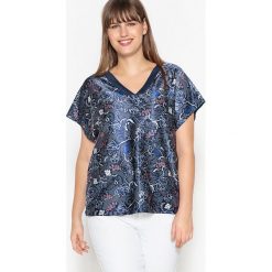 T-shirty damskie: T-shirt 2 w 1 satyna/dzianina