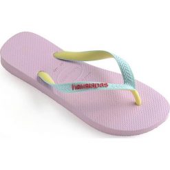 Havaianas - Japonki dziecięce. Różowe sandały dziewczęce Havaianas, z materiału, bez zapięcia. W wyprzedaży za 59,90 zł.
