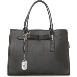 Torebki klasyczne damskie: Skórzana torebka w kolorze czarnym – 30 x 22 x 13 cm