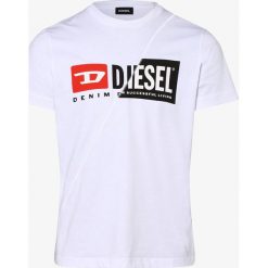 Diesel - T-shirt męski, biały. Białe t-shirty męskie Diesel, xl, z nadrukiem. Za 229,95 zł.