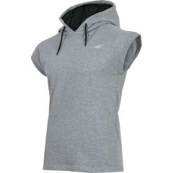 Bluzy męskie: Bluza z krótkim rękawem męska TSM028 – chłodny jasny szary