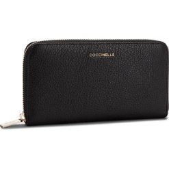 Duży Portfel Damski COCCINELLE - CW5 Metallic Soft E2 CW5 11 04 01 Noir 001. Czarne portfele damskie Coccinelle, ze skóry. Za 599,90 zł.