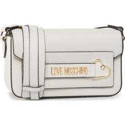 Torebka LOVE MOSCHINO - JC4270PP0AKN0100 Bianco. Białe listonoszki damskie Love Moschino, bez wzorów, ze skóry ekologicznej, bez dodatków. W wyprzedaży za 549,00 zł.