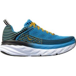 Buty Hoka Bondi 6 M Czarno-Niebieskie. Niebieskie buty sportowe męskie marki HOKA, z lycry, bez zapięcia, do biegania. Za 599,99 zł.